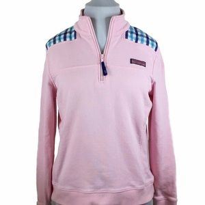 Pink vineyard vines quarter zip